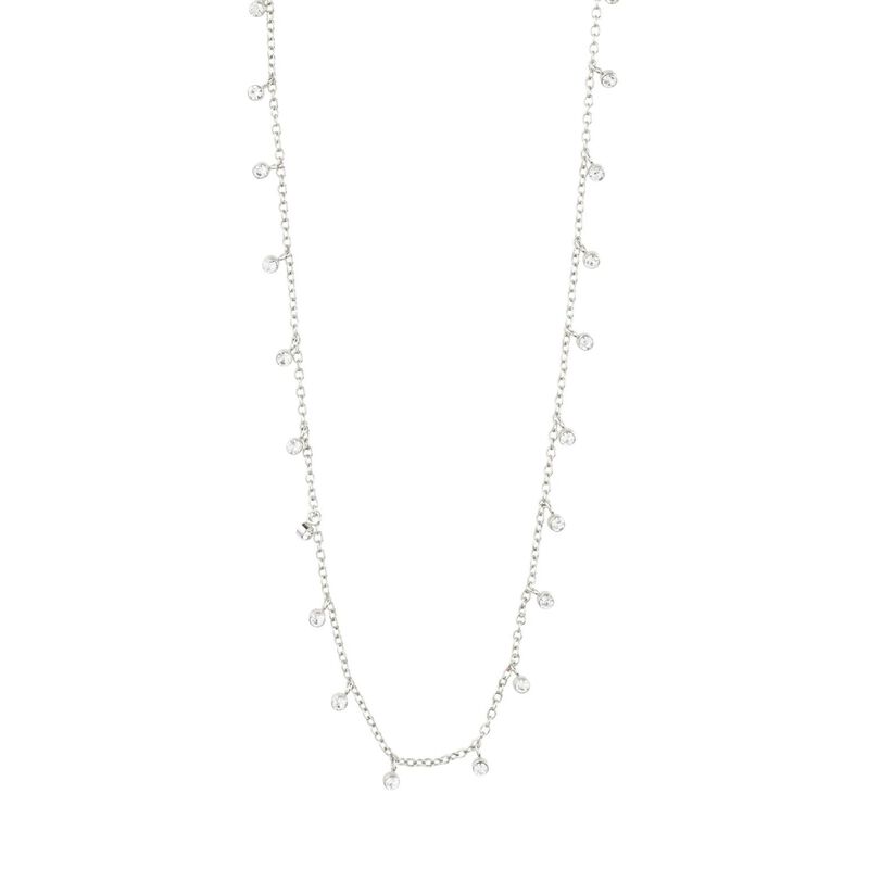 Pilgrim Maja Crystal Multi Drops Necklace image number 0